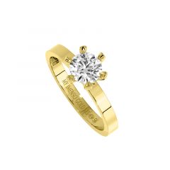 AANBIEDING MY iMenso Gold Solitario 1,00ct Ring van 14k goud & 1.00ct. lab grown diamnt