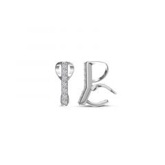 Carezza hanger zirkonia voor M&L stenen (925/rhod-plated)
