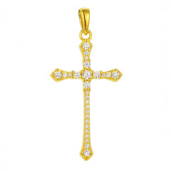 MY iMenso ODM "Cross Mary" pendant (925/0,5Mgold-plated)