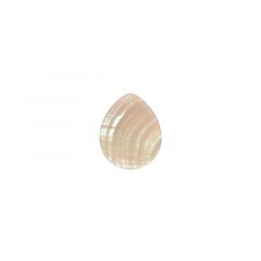 Carezza Goccy single stone "silver abalone" flat 15mm