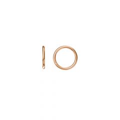 Carezza Oorringen Chiaro 1,2mm (925/1Mrosegold-plated) 13mm