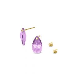Carezza Oorstekers Chiaro 1,2mm(925/1Mgold-plated)