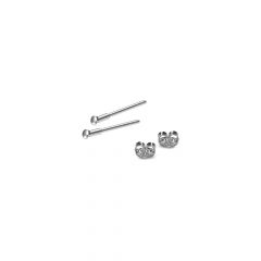 Carezza Oorstekers Chiaro 1,2mm(925/rhod-plated)