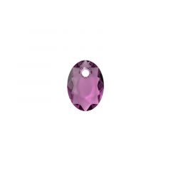 Carezza Ovali single stone "Brillante crystal" "Amethyst" 16mm
