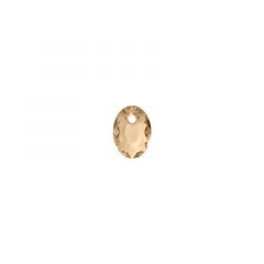 Carezza Ovali single stone "Brillante crystal" "Golden Shadow" 12mm