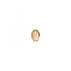 Carezza Ovali single stone "Brillante crystal" "Golden Shadow" 9mm