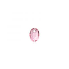 Carezza Ovali single stone "Brillante crystal" "Light rose" 12mm