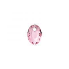 Carezza Ovali single stone "Brillante crystal" "Light rose" 16mm