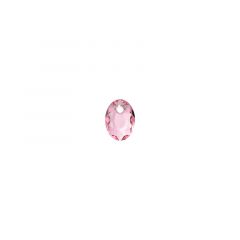 Carezza Ovali single stone "Brillante crystal" "Light rose" 9mm