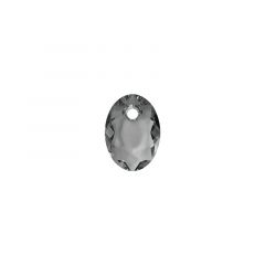 Carezza Ovali single stone "Brillante crystal" "Silver Night" 16mm