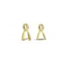Carezza pair of Bail for ear-pendant for L stones (925/1Mgold-pld)