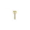 Carezza hanger dubbele Zirconia (925/gold-plated)