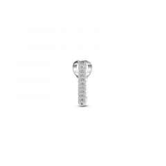 Carezza hanger dubbele Zirconia (925/rhod-plated)