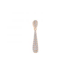 Carezza hanger Sphérique Zirconia (925/1Mrosegold-plated)