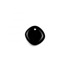 Carezza Quadrati single stone "black Glass" 12mm