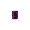 Carezza Rettangolo single stone "Brillante crystal" "Amethyst" 16mm