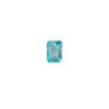 Carezza Rettangolo single stone "Brillante crystal" "Aqua Shim" 11mm