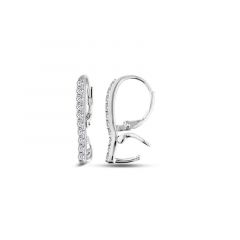 Carezza earhook zirconia for M&L stones (925/rhod-plated)