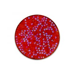 Crystal fine rocks Glamour insignia 33mm Peach Delite