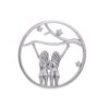 "Girlfriends" fantasy cz 33mm insignia (925/rhod-plated)