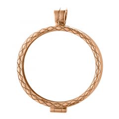 Grande (33mm) medallion Spiga (925/1Mrosegold-plated)