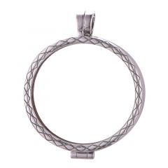 Grande (33mm) medallion Spiga (925/rhod-plated)