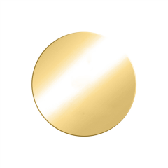 MY iMenso 925/gold plated insignia no picture, empty plate + glass 33mm