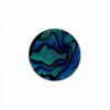 MY iMenso "abalone in blue resin" 24mm insignia