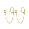 MY iMenso Carezza earhook Catena & Bail for L stones (925/1Mgold-plated)