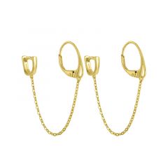 MY iMenso Carezza earhook Catena & Bail for L stones (925/1Mgold-plated)