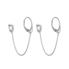 MY iMenso Carezza earhook Catena & Bail for M stenen (925/rhod-plated)