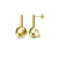 MY iMenso Carezza earstud Sfera Plano (925/1Mgold-plated)