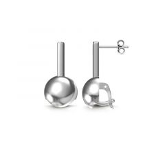MY iMenso Carezza oorsteker Sfera Plano (925/rhod-plated)