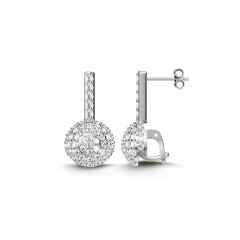 MY iMenso Carezza oorsteker Sfera Zirconi (925/rhod-plated)