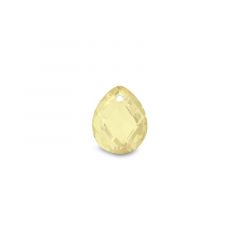 Carezza Goccy single stone "pastel yellow CZ" faceted 15mm