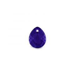 Carezza Goccy single stone "purple blue CZ" faceted 15mm