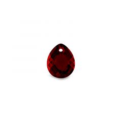Carezza Goccy single stone "Ruby red CZ" faceted 15mm