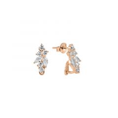 MY iMenso Carezza oorsteker Floreale Zirconi (925/1Mrosegold-plated)