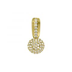 MY iMenso Carezza hanger Sfera Zirconi (925/1Mgold-plated)