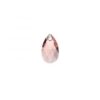 Carezza Pera single stone "Brillante crystal" "Rose Peach" 16mm