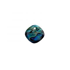 Carezza Quadrati single stone "abalone" 12mm