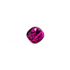 Carezza Quadrati single stone "abalone in purple resin" 12mm