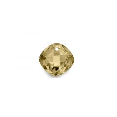 Carezza Quadrati single stone "pastel yellow CZ" faceted 12mm
