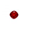 Carezza Quadrati single stone "Ruby red CZ" faceted 12mm