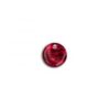 Carezza Round single stone "abalone in red resin" flat 12mm