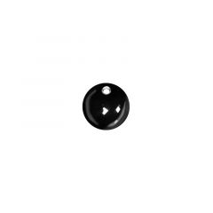 Carezza Round single stone "Black Agate" 12mm