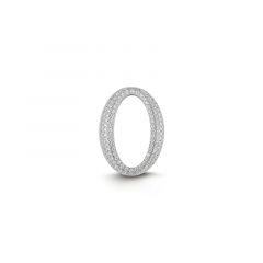 MY iMenso Carezza single stone/insert Ellisse 18mm Zirconi (925/rhod-plated)