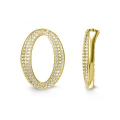 MY iMenso Carezza single stone/insert Ellisse 25mm Zirconi (925/1Mgold-plated)