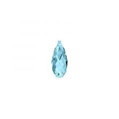 Carezza Briolette single stone "Brillante crystal" "Aquamarine" 17mm
