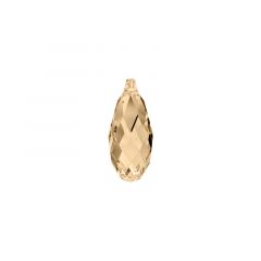 Carezza Briolette single stone "Brillante crystal" "Golden Shadow" 21mm